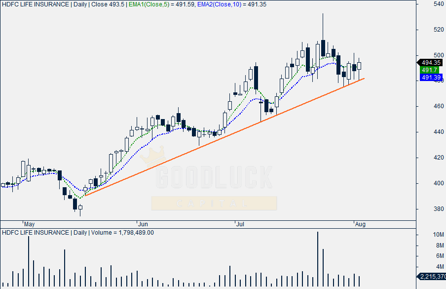 HDFC Life Insurance Daily Chart